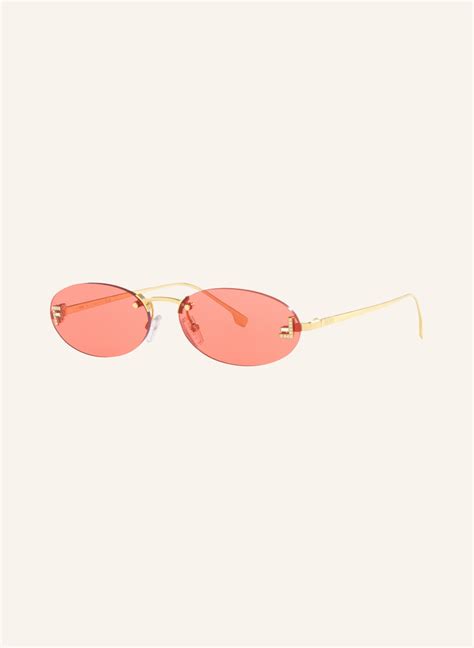 fendi zonnebril fn000647|FENDI Sunglasses FN000647 in gold shiny .